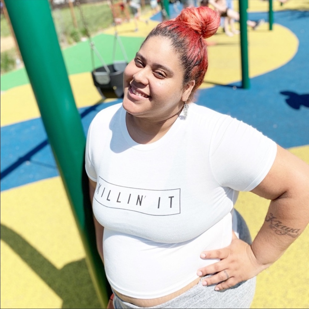 💎FASHION NOVA Crop Killin’ It Tee